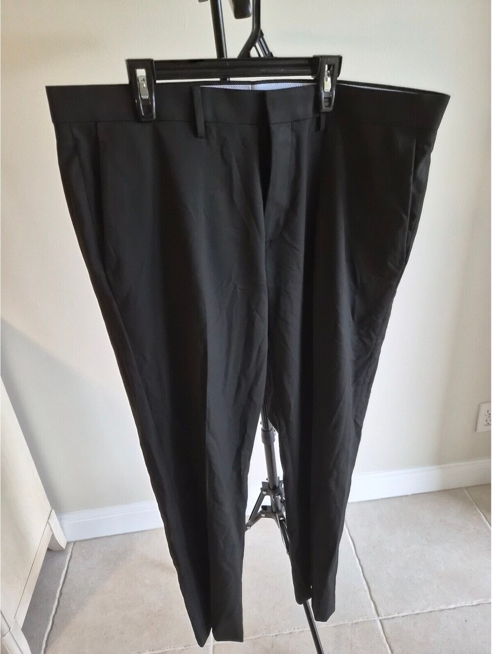 Haggar Men's Tailored Fit Black Suit Pants 36x30 with Flex Waistband 0049